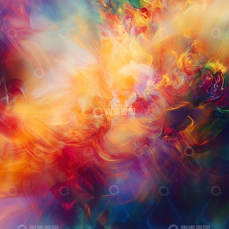 高清大图下载【趣麦麦图】色彩斑斓的抽象艺术图案