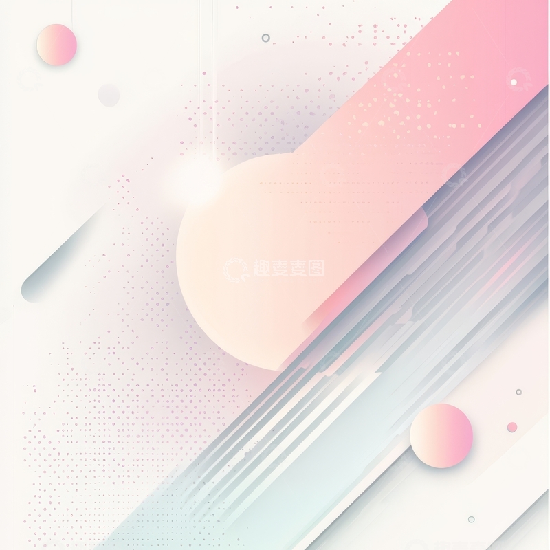 高清大图下载【趣麦麦图】渐变色块与线条的抽象组合