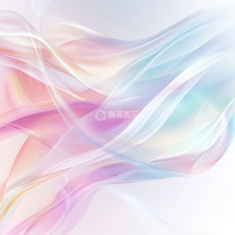 高清大图下载【趣麦麦图】柔和色彩的抽象流动背景
