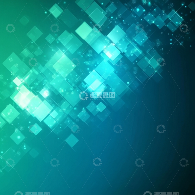 高清大图下载【趣麦麦图】渐变方块光影背景