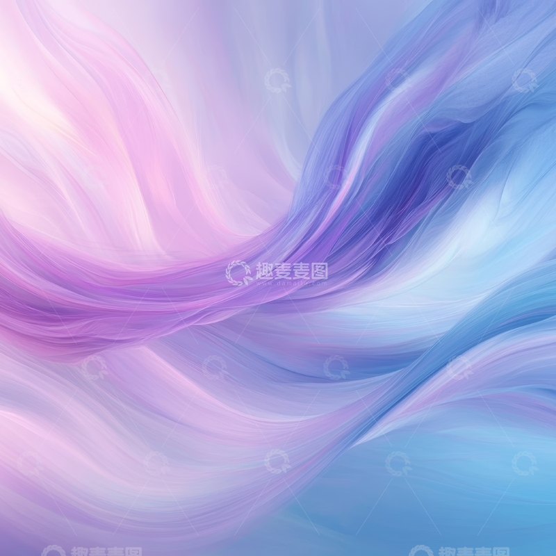 高清大图下载【趣麦麦图】柔和色彩的抽象流动图案