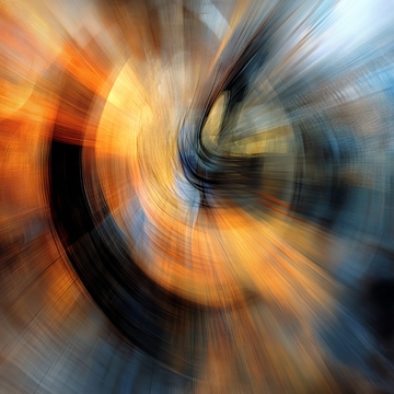 旋转光影的抽象艺术