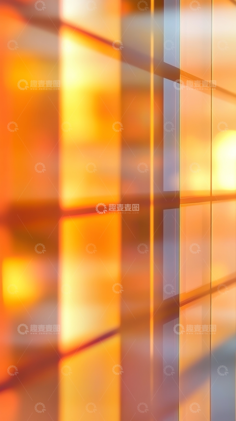 高清大图下载【趣麦麦图】橙色光影交错的抽象背景