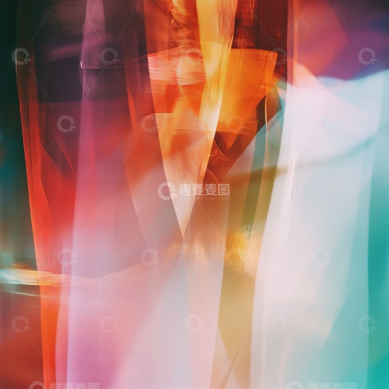 高清大图下载【趣麦麦图】光影交错的抽象色彩