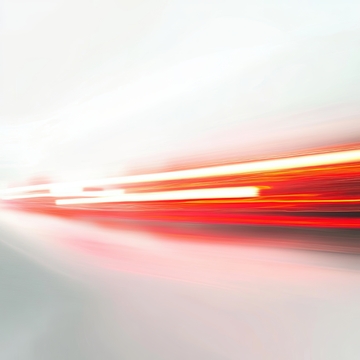 红色光带的动态模糊效果