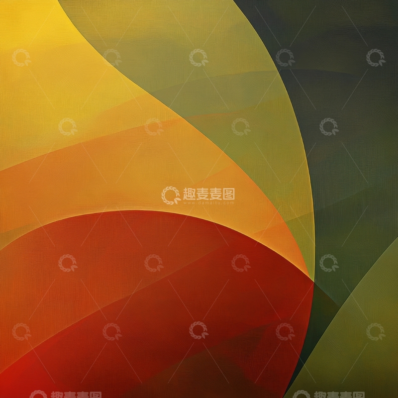 高清大图下载【趣麦麦图】渐变色彩的抽象曲线