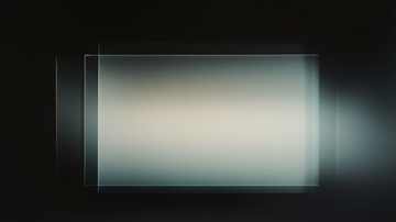 暗背景中的发光矩形框