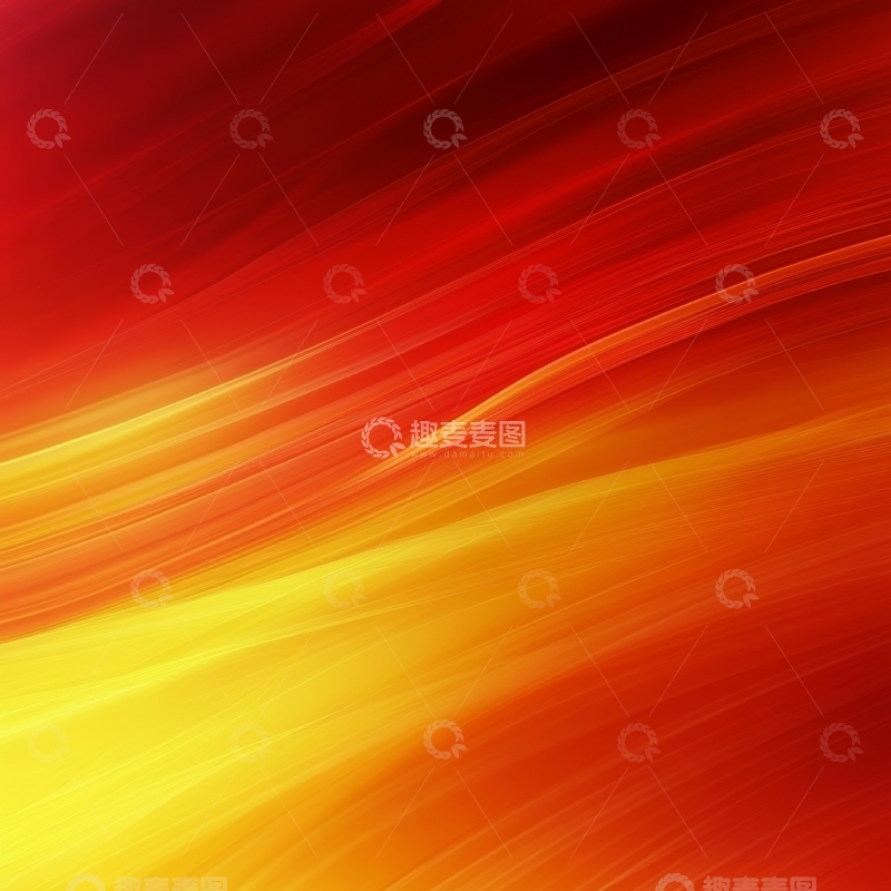 高清大图下载【趣麦麦图】红色与黄色渐变的抽象流动背景