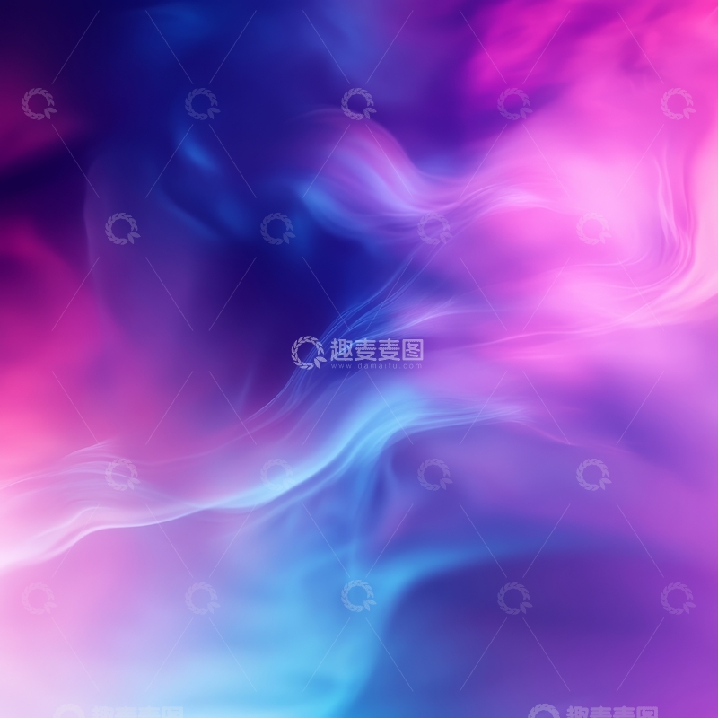高清大图下载【趣麦麦图】流动的色彩烟雾背景