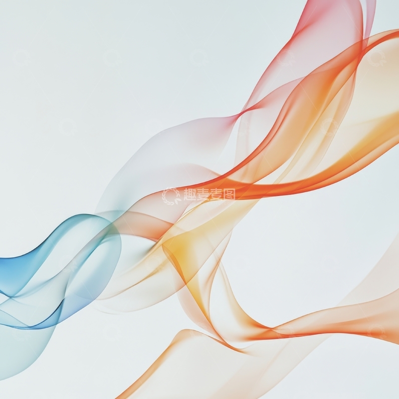 高清大图下载【趣麦麦图】色彩流动的抽象烟雾背景