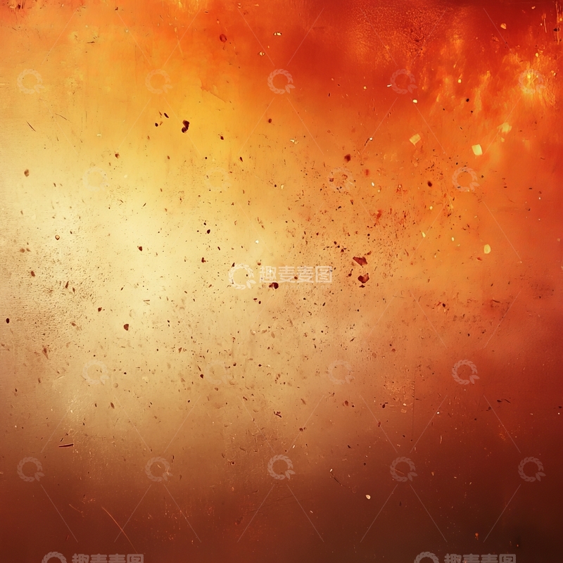 高清大图下载【趣麦麦图】橙黄渐变背景中的微粒漂浮