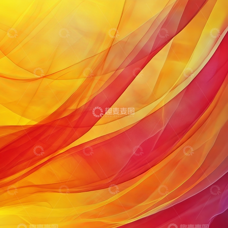 高清大图下载【趣麦麦图】流动的橙红渐变色彩