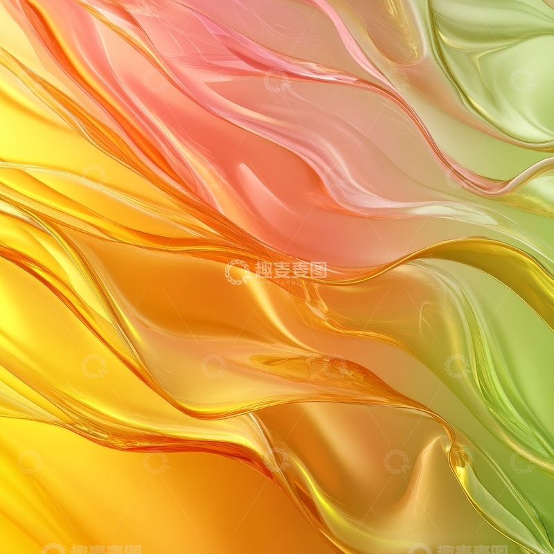 高清大图下载【趣麦麦图】流动的色彩抽象背景