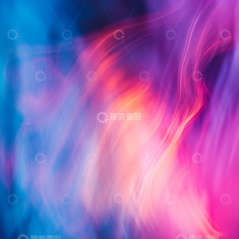 高清大图下载【趣麦麦图】色彩斑斓的抽象光影流动