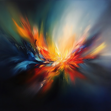 色彩斑斓的抽象爆炸