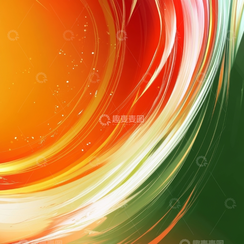 高清大图下载【趣麦麦图】色彩斑斓的抽象漩涡背景