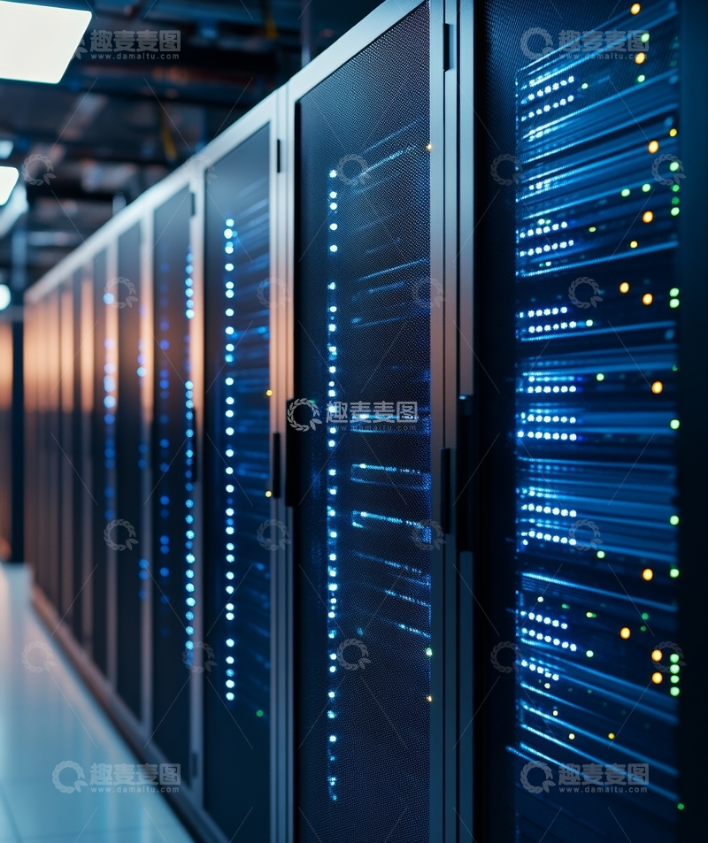 高清大图下载【趣麦麦图】数据中心服务器机柜