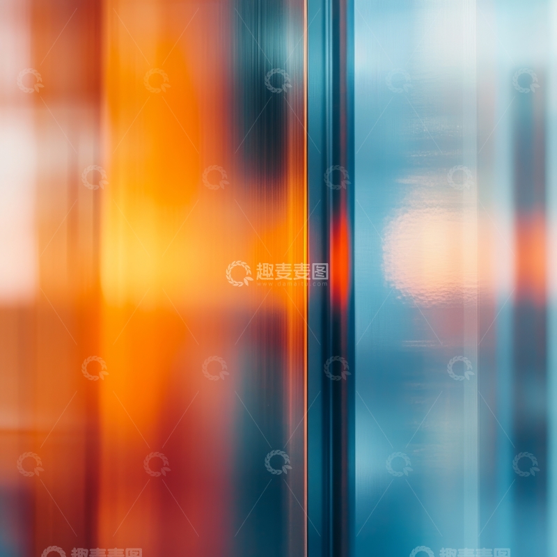 高清大图下载【趣麦麦图】模糊色彩背景与金属条