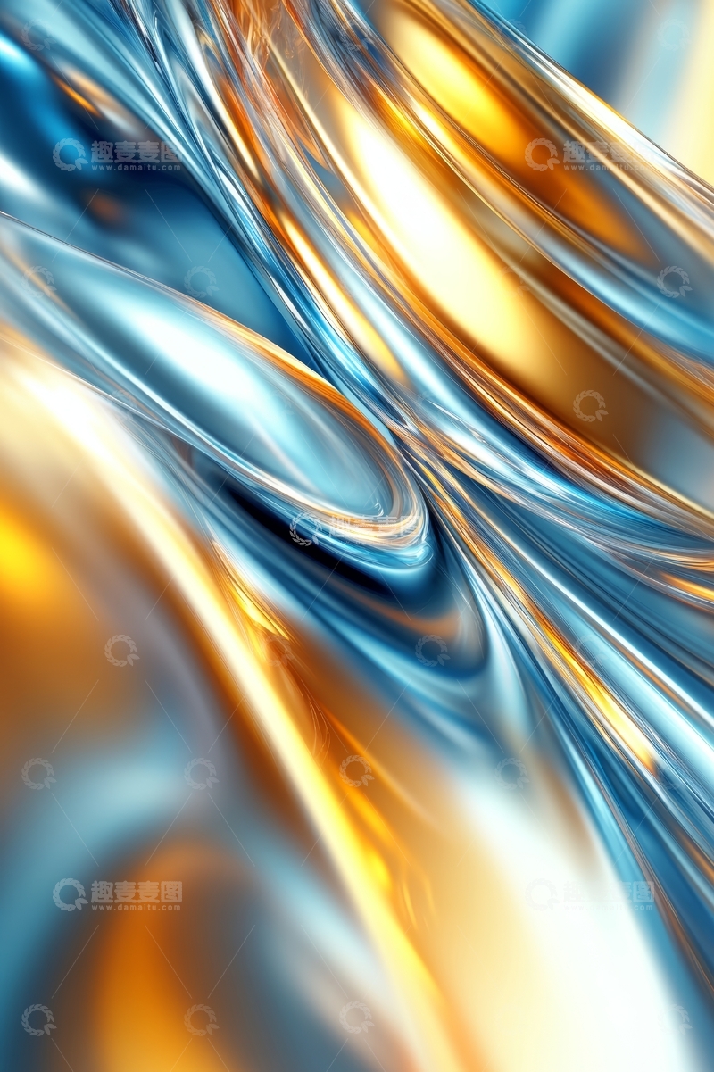 高清大图下载【趣麦麦图】流光溢彩的抽象艺术背景