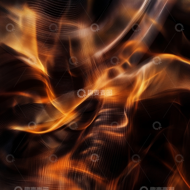 高清大图下载【趣麦麦图】流动的火焰纹理背景