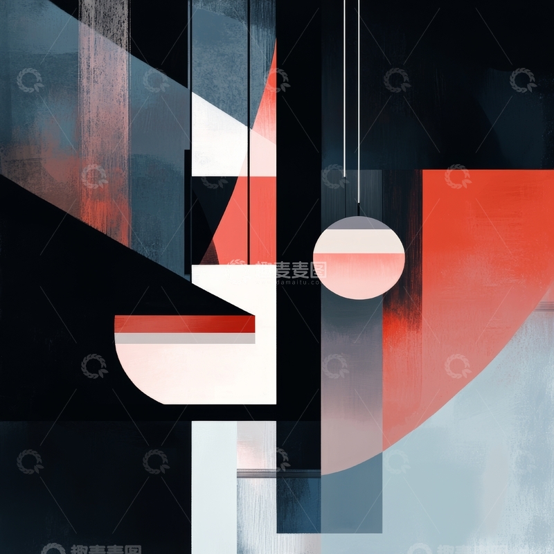 高清大图下载【趣麦麦图】几何抽象艺术构图