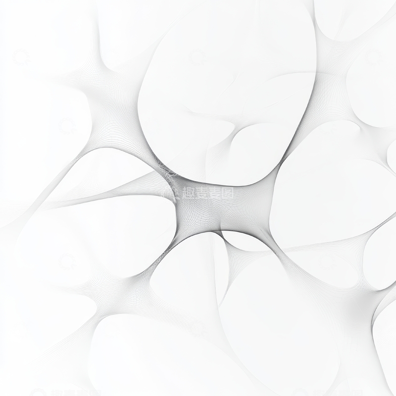 高清大图下载【趣麦麦图】白色抽象曲线背景