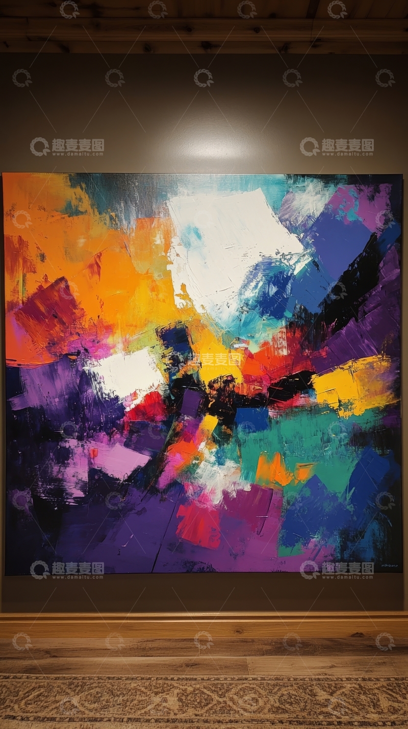 高清大图下载【趣麦麦图】色彩斑斓的抽象艺术画作