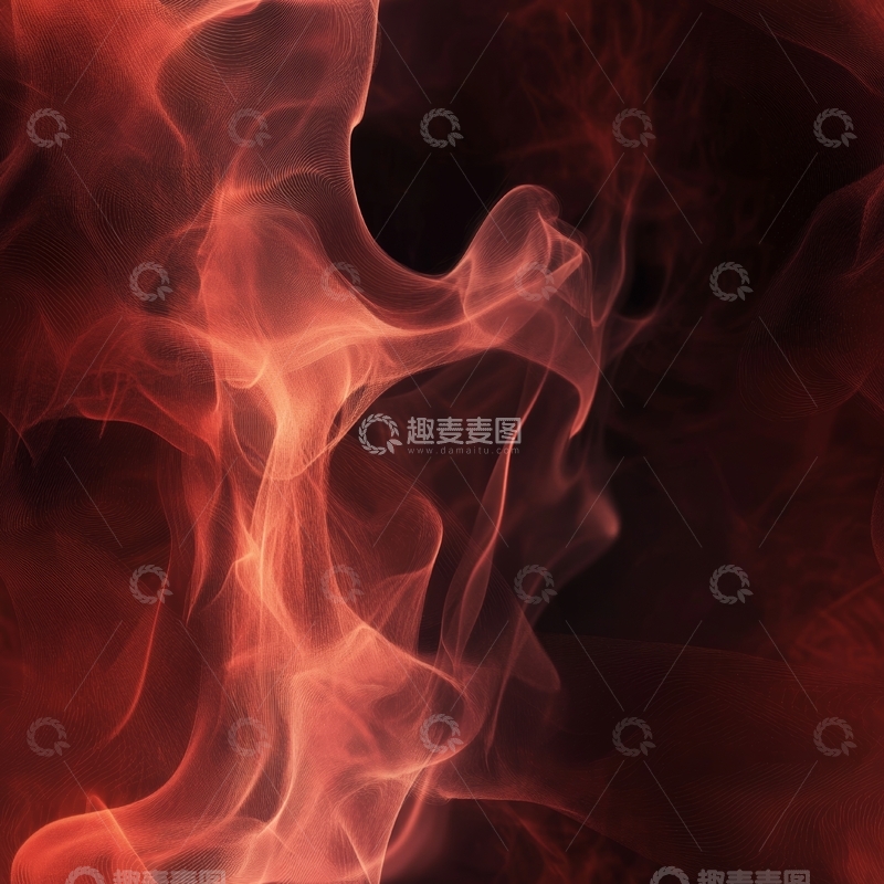 高清大图下载【趣麦麦图】红色烟雾的抽象艺术表现