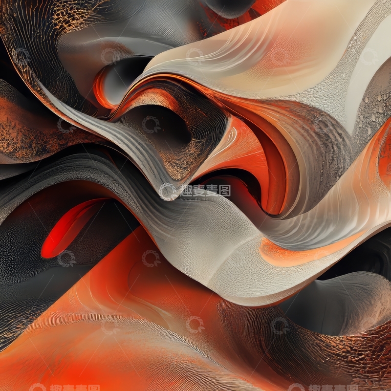 高清大图下载【趣麦麦图】流动的色彩与纹理