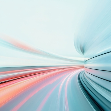 高速运动的抽象轨迹