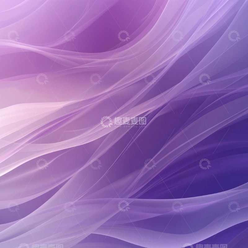 高清大图下载【趣麦麦图】紫色渐变波浪抽象背景