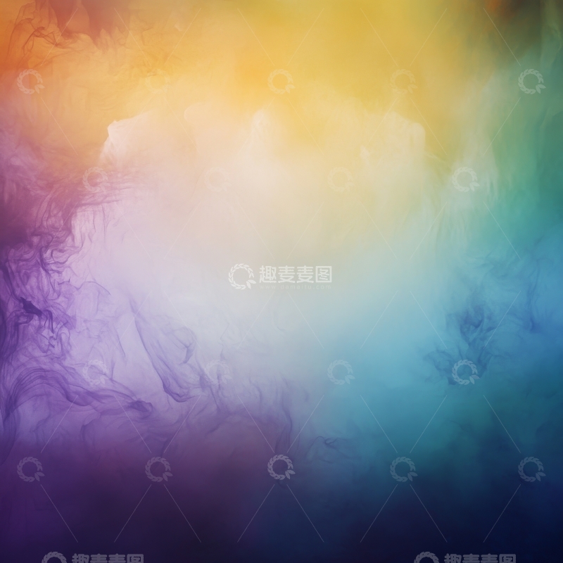 高清大图下载【趣麦麦图】色彩斑斓的烟雾抽象背景