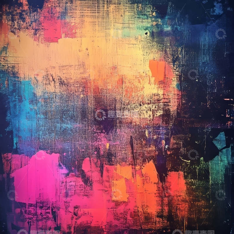 高清大图下载【趣麦麦图】多彩抽象纹理背景