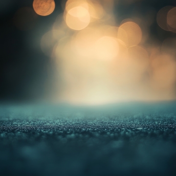 模糊灯光下的深色地面