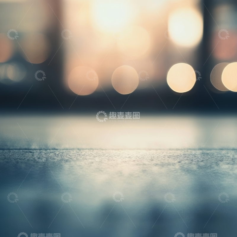 高清大图下载【趣麦麦图】模糊街景与光斑