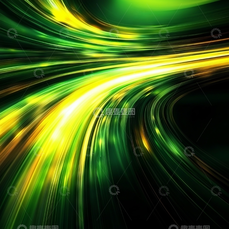 高清大图下载【趣麦麦图】绿色与黄色的动态光流