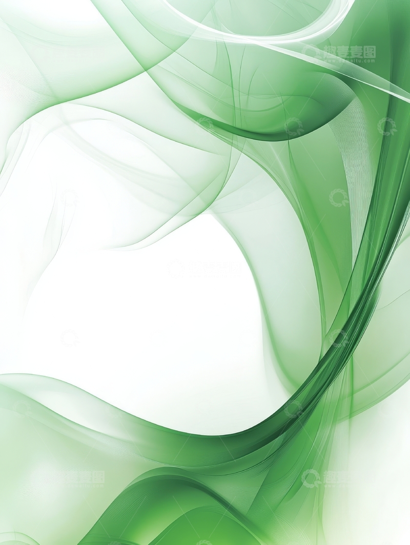 高清大图下载【趣麦麦图】绿色烟雾的抽象艺术背景