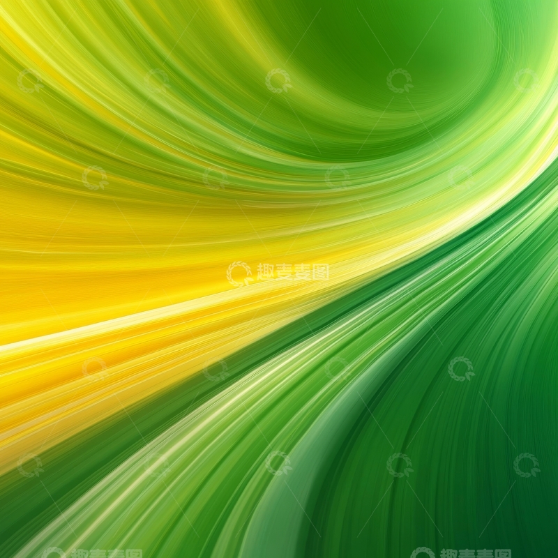 高清大图下载【趣麦麦图】黄绿渐变抽象流动背景