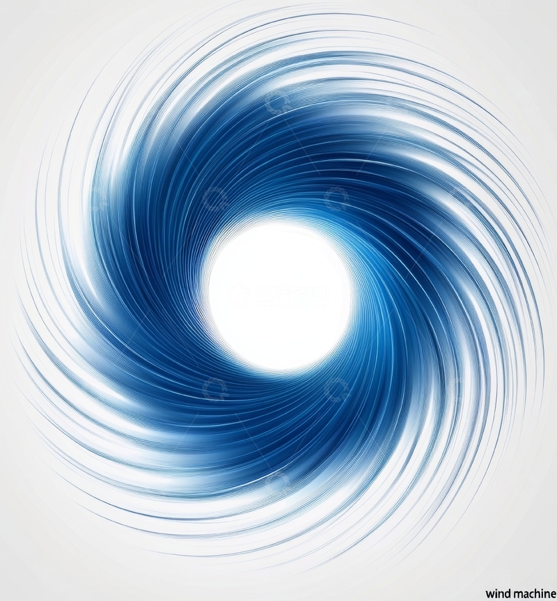 高清大图下载【趣麦麦图】蓝色螺旋光效图案