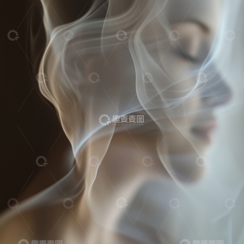 高清大图下载【趣麦麦图】烟雾缭绕中的神秘人物