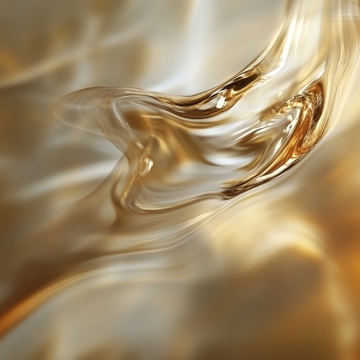 流动的金色液体艺术