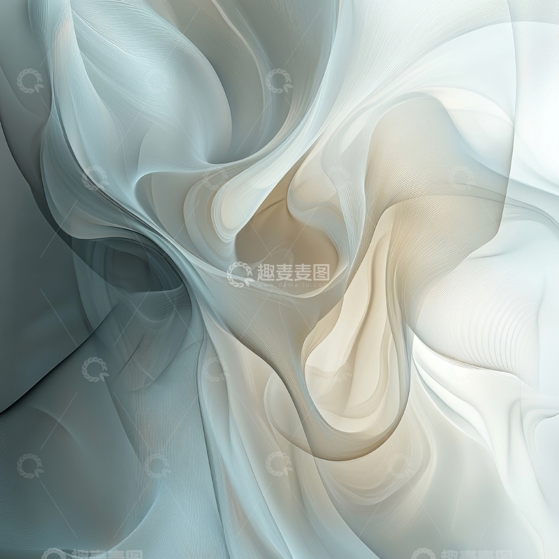 高清大图下载【趣麦麦图】柔和色调的抽象流动纹理