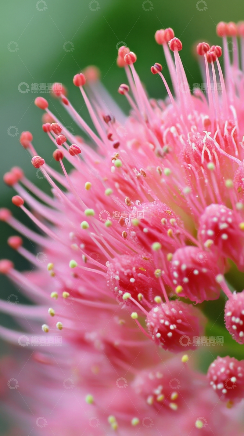高清大图下载【趣麦麦图】粉红色花蕊的特写