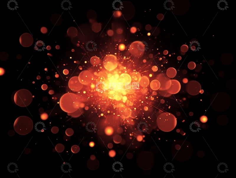 高清大图下载【趣麦麦图】-璀璨光点爆炸效果