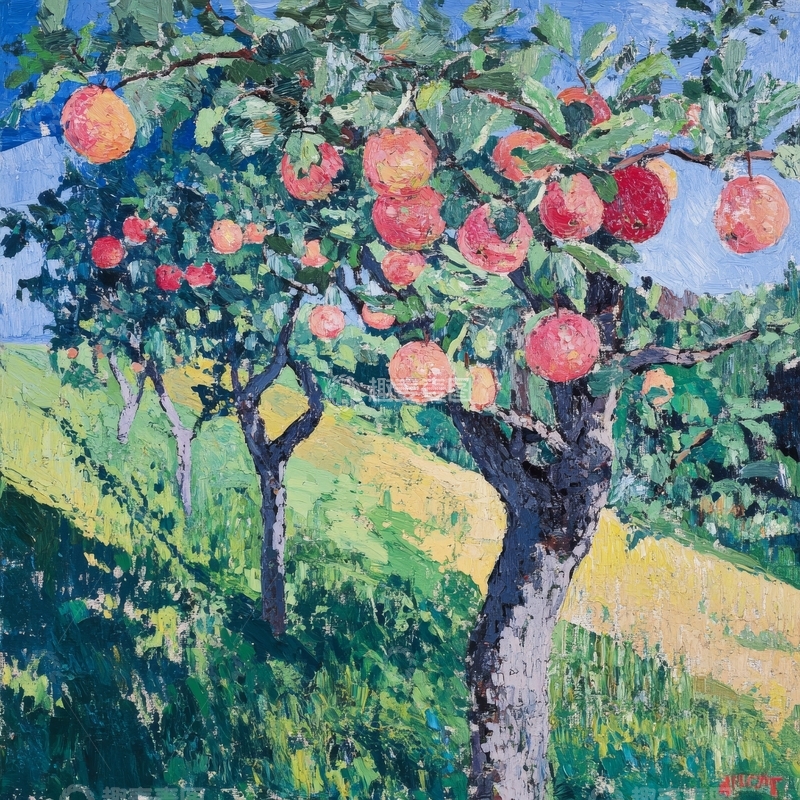 高清大图下载【趣麦麦图】丰收的苹果树