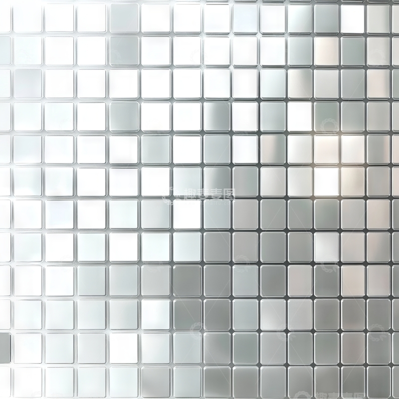 高清大图下载【趣麦麦图】银色方块拼接背景