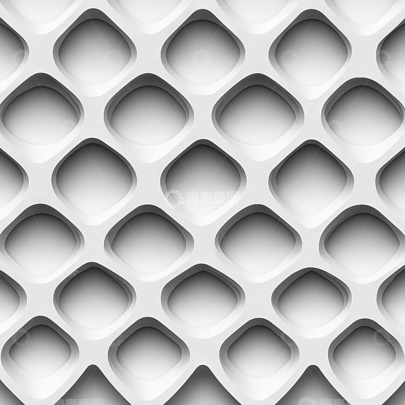 高清大图下载【趣麦麦图】灰色几何镂空图案背景