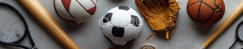 高清大图下载【趣麦麦图】多种体育器材静物展示