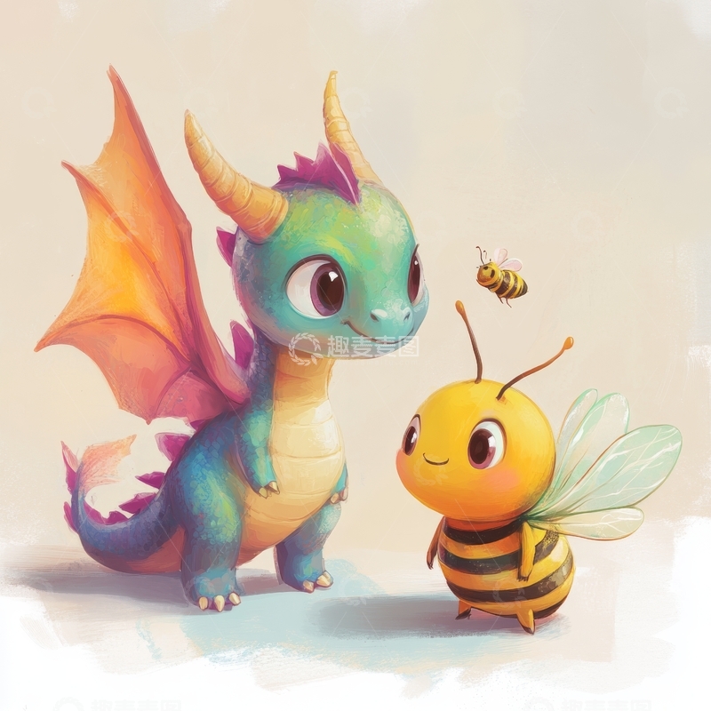 小龙与蜜蜂的温馨相遇