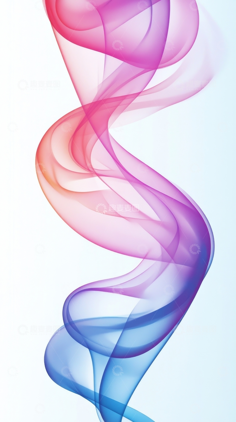 高清大图下载【趣麦麦图】彩色烟雾的抽象流动